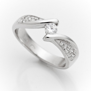 Verenički prsten od belog zlata