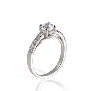 Elegantan verenički prsten od belog zlata