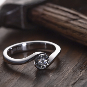 Verenički prsten od belog zlata