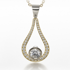 Elegantni zlatni privezak